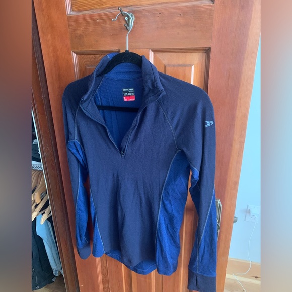 Icebreaker merino wool 250 half zip long sleeve shirt. - Picture 1 of 3